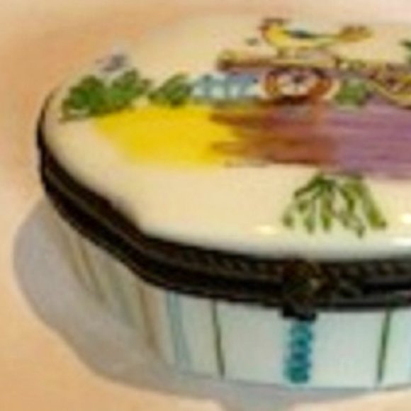 Vintage Limoges Box & Letter French Porcelain C.M. - Picture 2 of 8